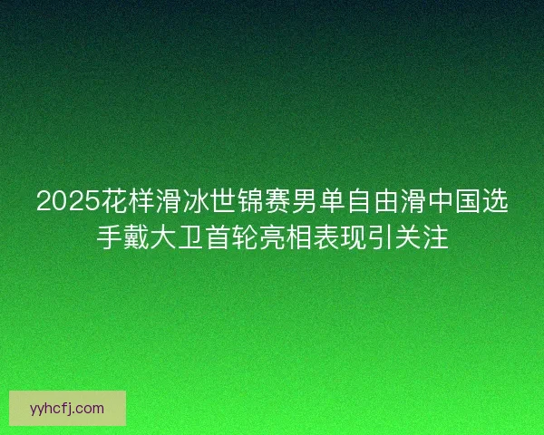 2025花样滑冰世锦赛男单自由滑中国选手戴大卫首轮亮相表现引关注